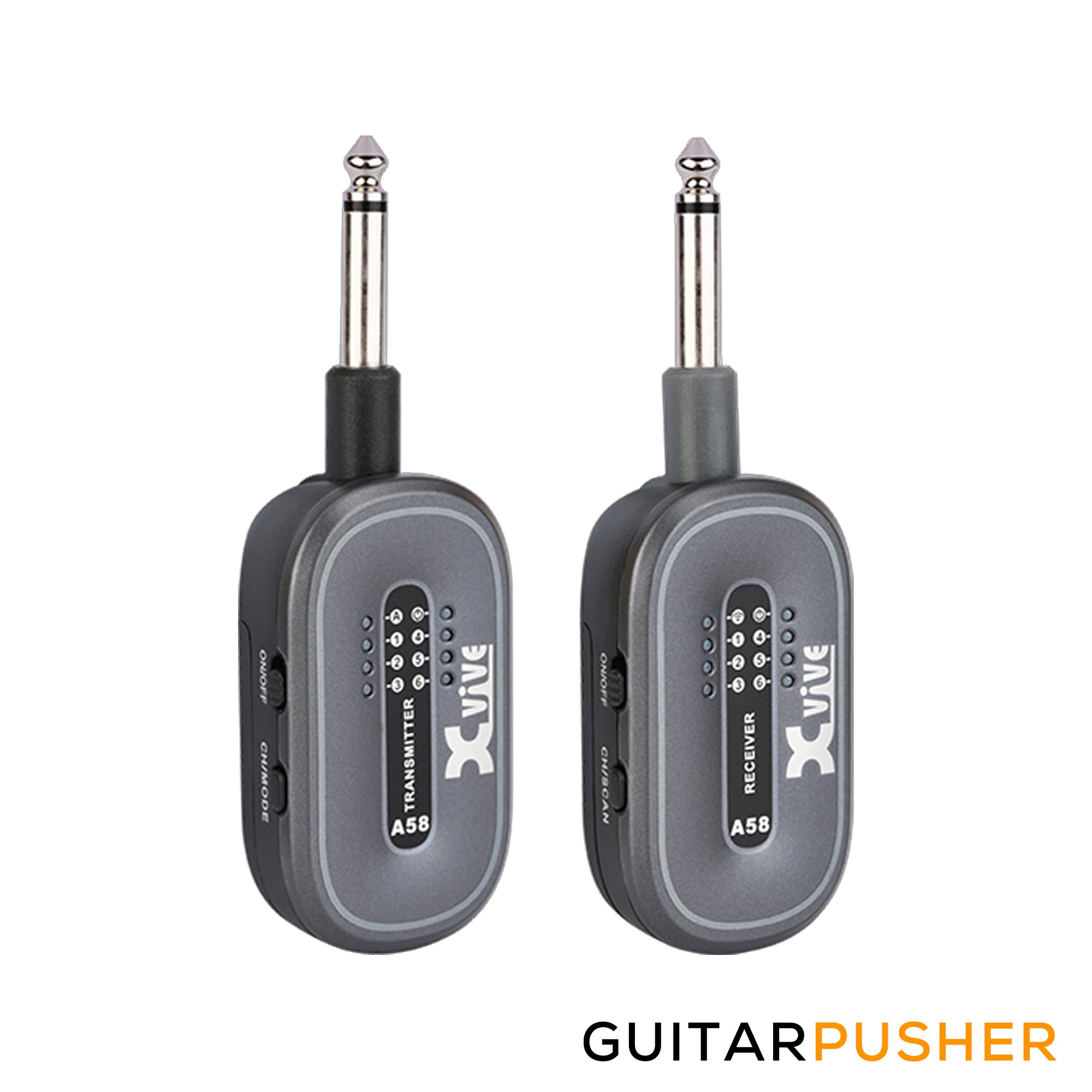 Xvive Audio A58 5.8GHz Wireless Guitar System - Black – GuitarPusher