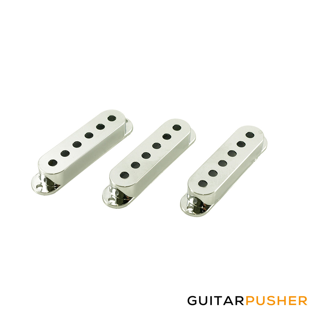WD Single Coil Pickup Cover Set Chrome Plastic (Set of 3)