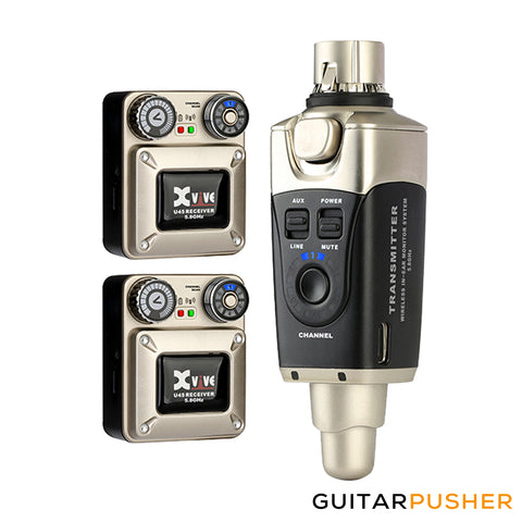 Xvive Audio U45R2 5.8GHz In-Ear Monitor Wireless System w/ 2 Receivers (Black)