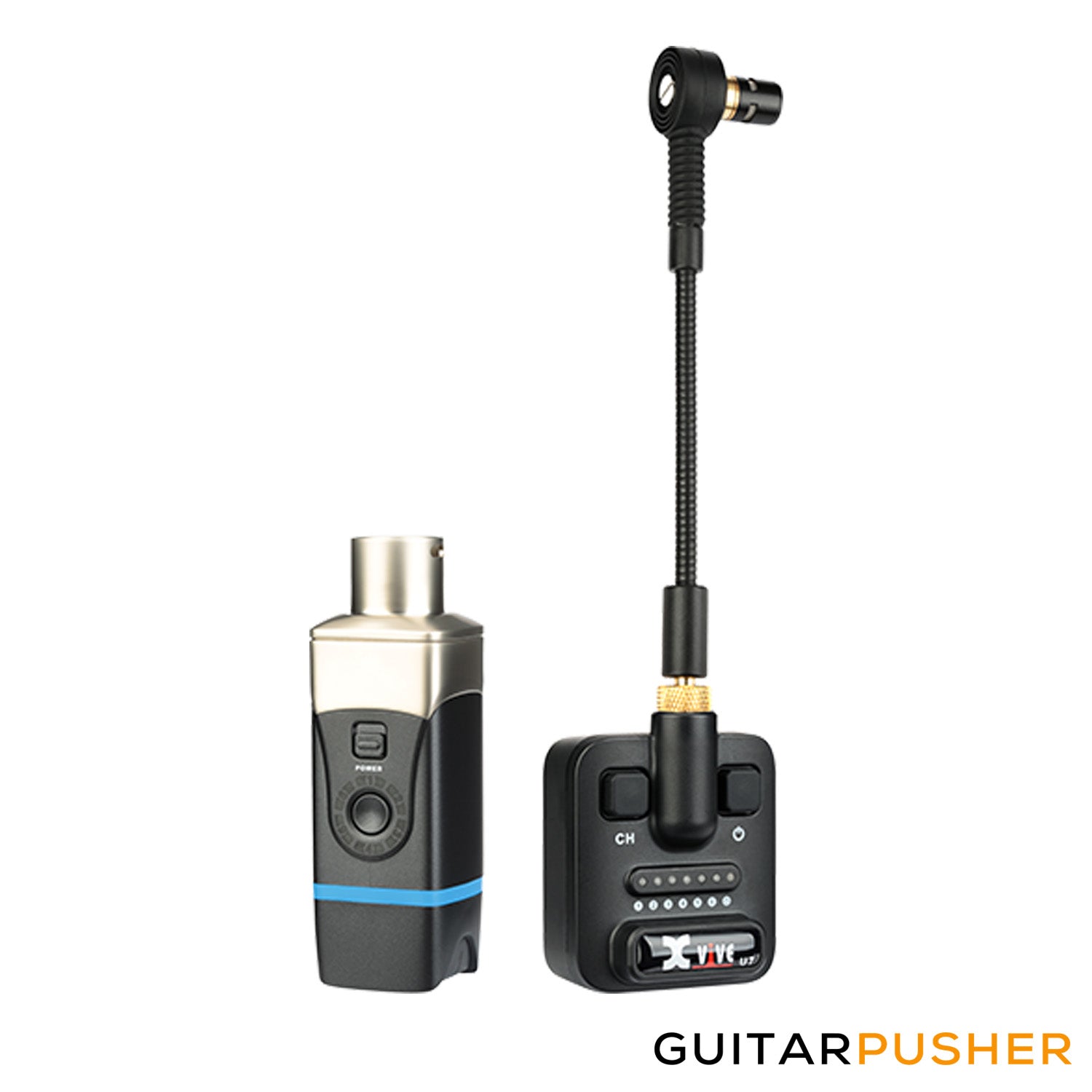 Xvive Audio U7 Digital Wireless Saxophone & Trumpet System (Black