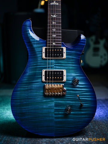 PRS Guitars Custom 24 Electric Guitar (Caroll Blue w/ Blue Burst 10-Top)
