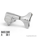 Graphtech Single Ratio Tuner for Bass Modern Style Machine Head - Chrome - GuitarPusher