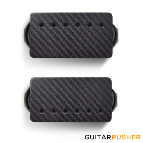 Bareknuckle Ragnarok Calibrated Humbucker Pickup Set, Carbon Fibre, Black Bolts