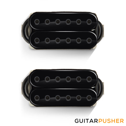 Bareknuckle Silo Calibrated Humbucker Pickup Set, Open Black, Black Bolts