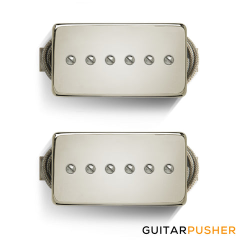 Bareknuckle Nantucket Humbuckerized P90 Calibrated Set, Covered Nickel, RWRP, Braided 2