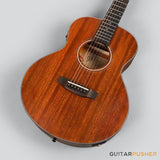 Phoebus Baby-N GS-E v3 All Mahogany GS Mini (3rd Gen.) Travel Acoustic-Electric Guitar w/ Gig Bag - GuitarPusher