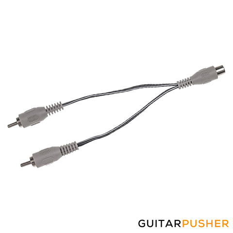 Cioks Parallel Adapter Flex 10cm Current Booster - Two RCA to one RCA - Sand Grey (8800)