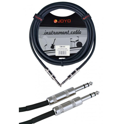 JOYO CM-03 Shielded Stereo Cable for Aux Audio or Expression Controllers for Guitar Effects - GuitarPusher