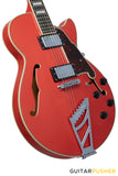 D'Angelico Premier SS Fiesta Red Stairstep Electric Guitar