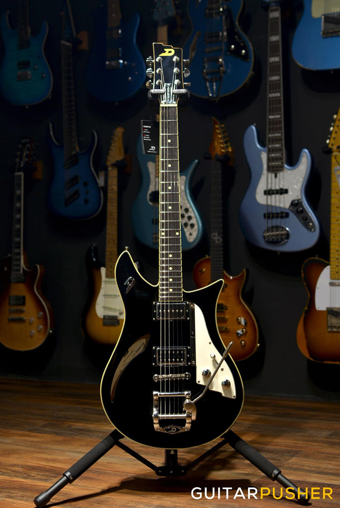 Duesenberg Guitars Double Cat Electric Guitar Black w Hard Case
