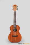 MeiTone E1-CE Concert All-Acacia Ukulele w/ UK-T3 pickup