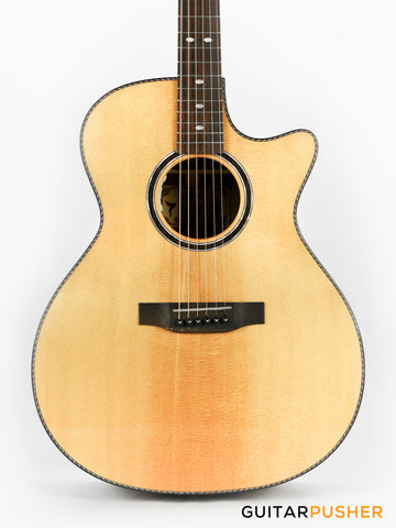 Elegee Adarna Solid Sitka Spruce Top Grand Auditorium Acoustic-Electric Guitar with Dual Pickup System