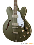 Epiphone Casino Worn Full Hollow Electric Guitar - Olive Drab