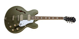 Epiphone Casino Worn Full Hollow Electric Guitar - Olive Drab