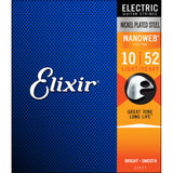 Elixir Electric Nickel Plated Steel Standard Gauge Electric Guitar Strings with NANOWEB Coating