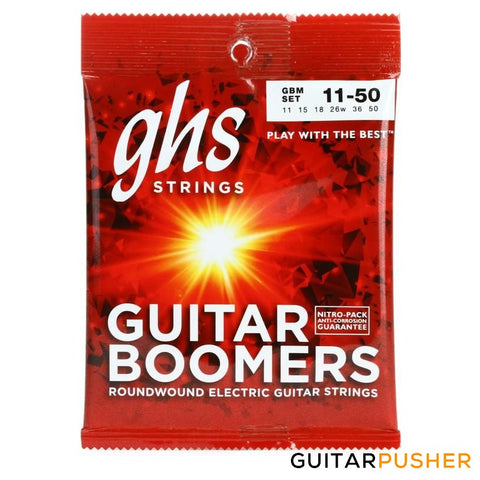 GHS Boomers GBM Medium Electric Guitar Strings 11-50 (11 15 18 26 36 50)