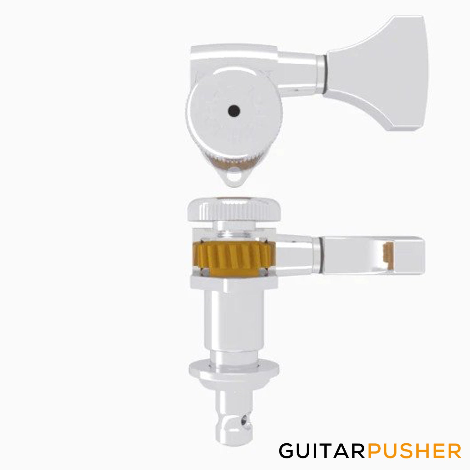 hipshot open gear tuners Hipshot Grip-Lock Open Guitar Locking Tuning Machine (Chrome) 1 pc. –  GuitarPusher