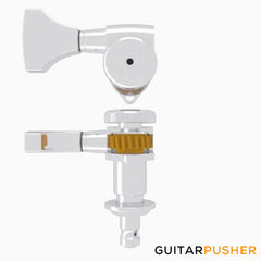 Hipshot Grip-Lock Open Guitar Locking Tuning Machine (Chrome) 1 pc.