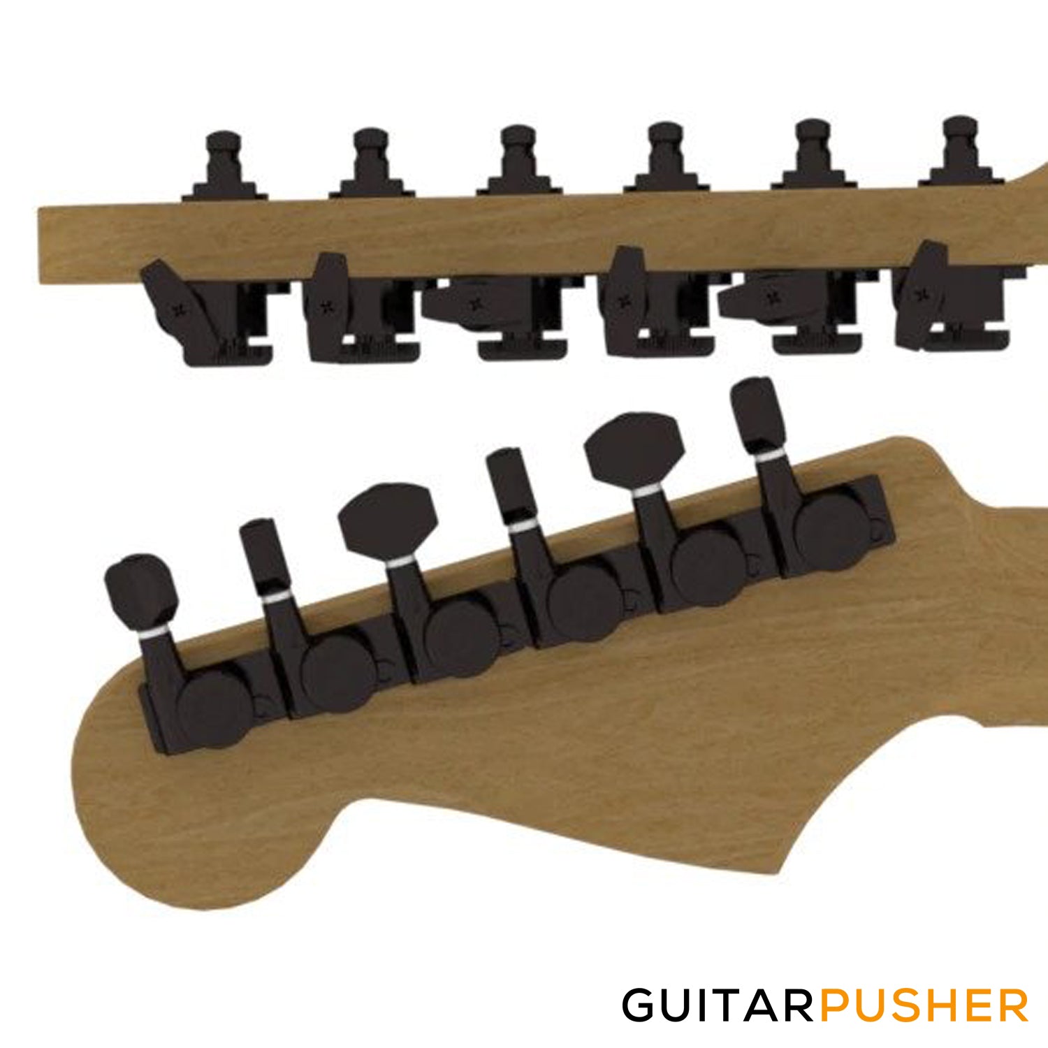 ギター HIPSHOT/6STRING LOWPRO GUITAR HEADPEICE Hipshot LowPro Headpiece for Headless Guitar | Ploutone
