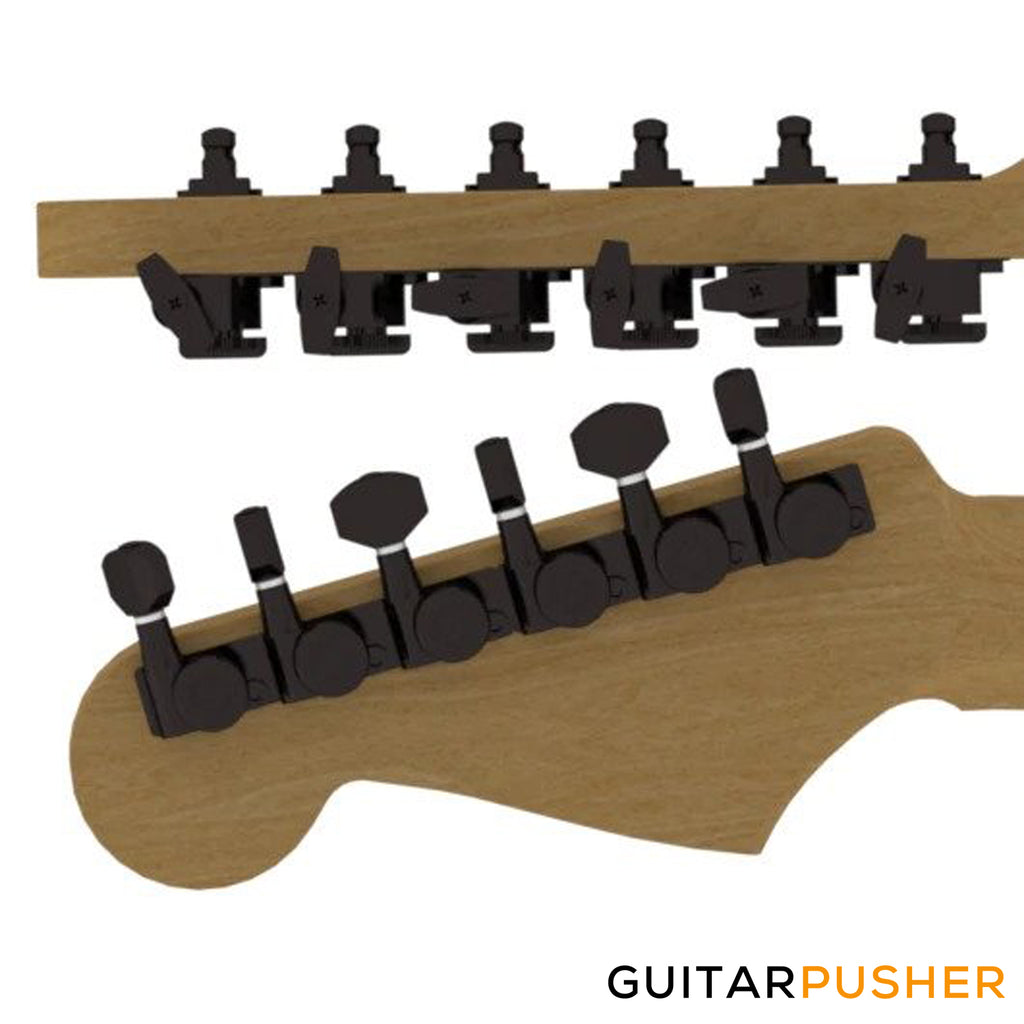 Hipshot Grip-Lock Closed Guitar Locking 6-In-Line Machine