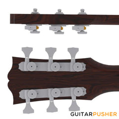 Hipshot Grip-Lock Open Guitar Locking 3+3 Machine Head Set