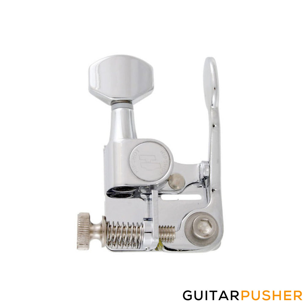 Hipshot 6EN1C Classic Enclosed Guitar Xtender Chrome, Bass Side