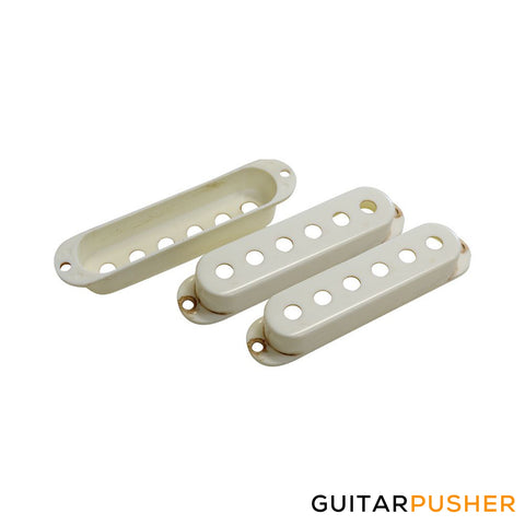Hosco MRC-STPC50W-SET Master Relic Collection '50-Style Single Coil Pickup Cover Set (White)