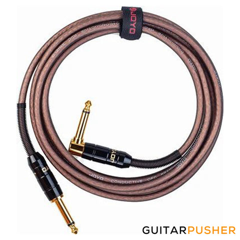 Joyo CM-19 Instrument Cable 10ft Straight to R/A - Brown