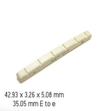 Graphtech NuBone Nut Slotted Strat Style (per piece) LC-5000-00 - GuitarPusher