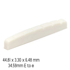 Graphtech NuBone Nut Slotted Strat Flat Bottom (per piece) LC-5010-00