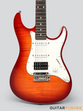 Leeky S Series S15 HSS S Style Electric Guitar (Flamed Maple Top/Rosewood Fingerboard) - Tobacco Sunburst