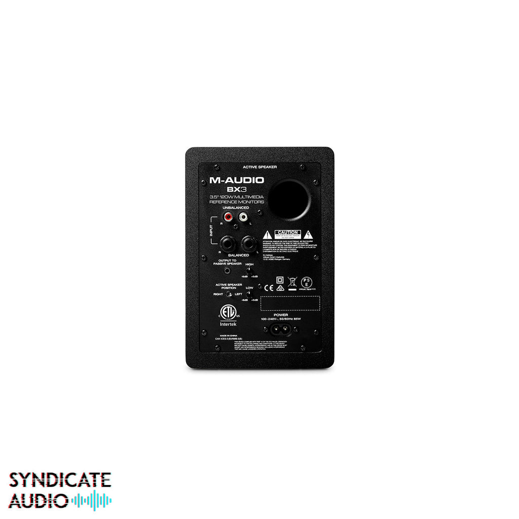 M-AUDIO BX3 3.5” Black Kevlar 120-Watt Multimedia Reference