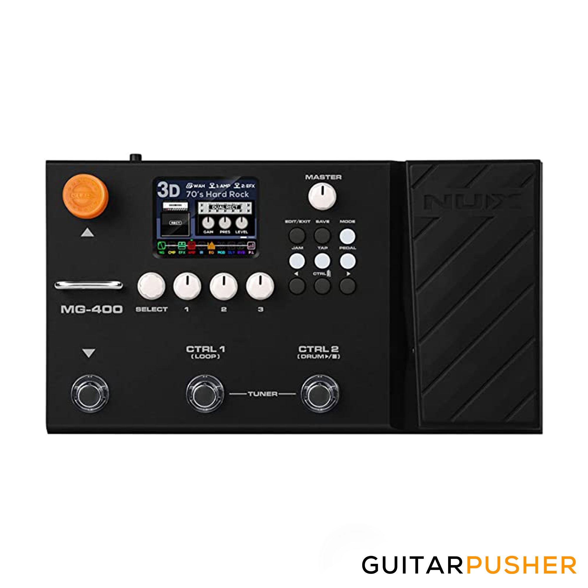 【完品】NUX MG-400 モデリングギター・ベースプロセッサー NUX MG-400 Dual DSP Modeling Guitar and Bass Effect