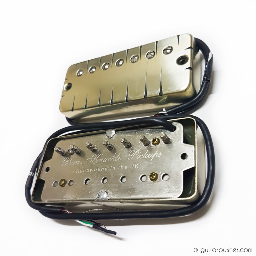 Bareknuckle Nailbomb 7-String Humbucker Pickup Set - Soapbar Tyger Covers