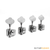 Graphtech Ratio 4-String 4-in-Line Open Back Classic Clover Leaf Bass Machine Heads PRB-4401-C0