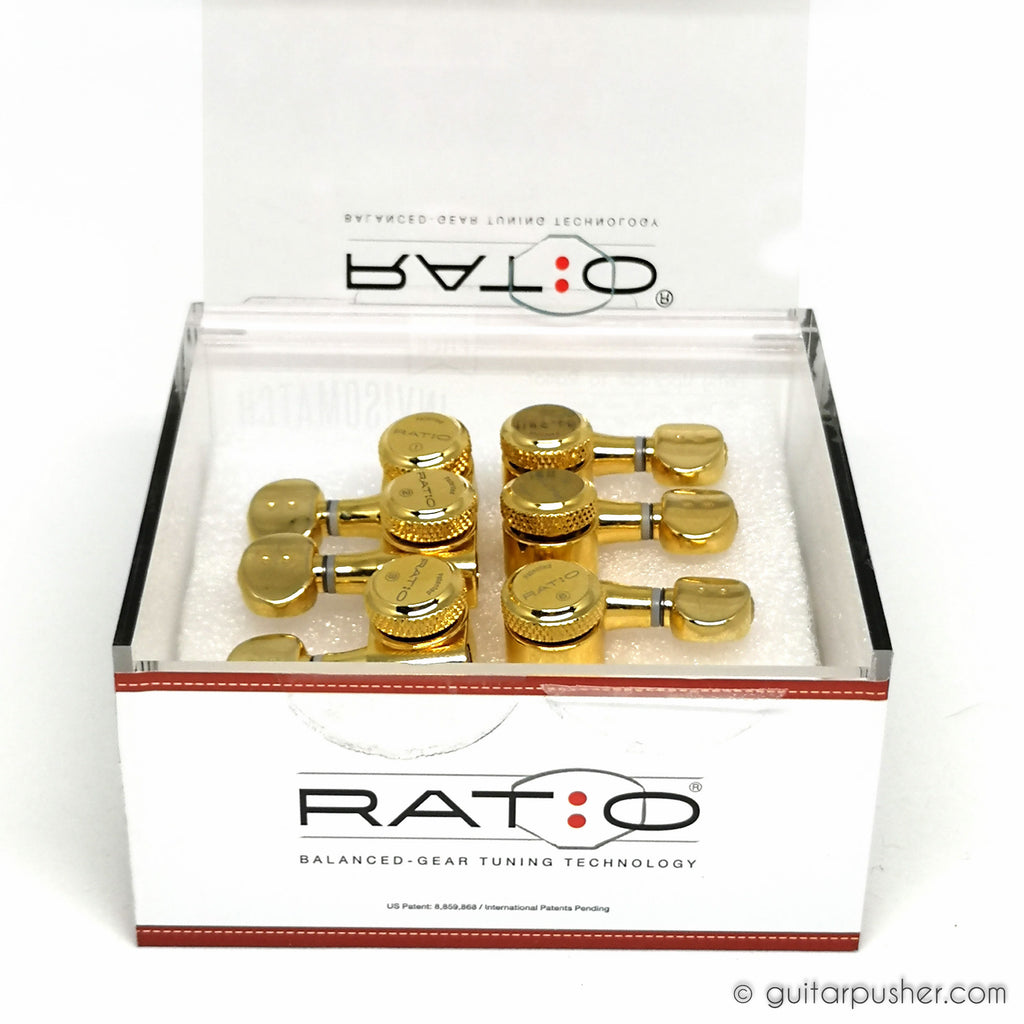 Graphtech RATIO Electric Locking 6 In-line Classic Gold 2