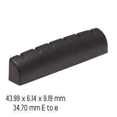 Graphtech Black TUSQ XL Slotted 1/4 in. Epiphone Style - Lefty PT-6060-L0