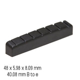 Graphtech Black TUSQ XL Schecter Style 7 Str Nut 48 X 6 PT-6748-00
