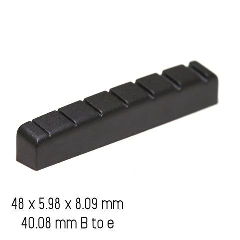 Graphtech Black TUSQ XL Schecter Style 7 Str Nut 48 X 6 PT-6748-00