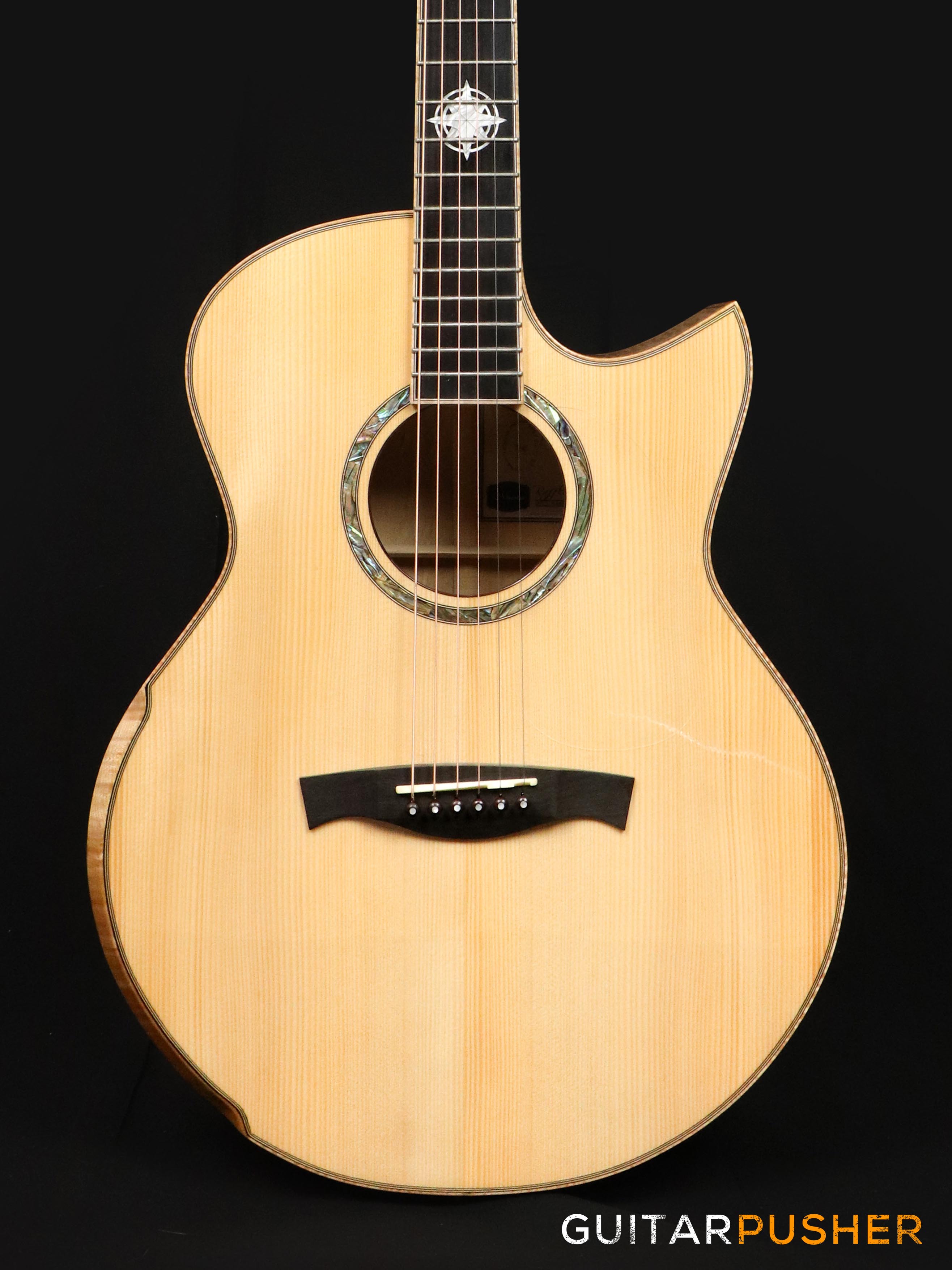 Maestro Custom Series Raffles-FM CSB A Adirondack Spruce/Flamed