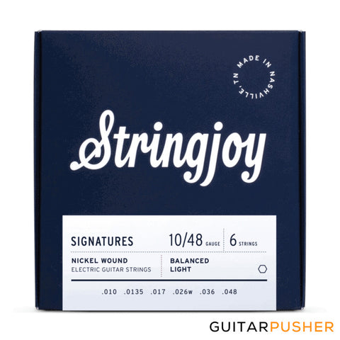 Stringjoy Electric Guitar String Set - BALANCED 10s Light (10 13.5 17 26w 36 48)