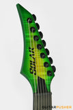 Solar Guitars A1.7LB Flame Lime Burst 7-String Electric Guitar w/ Evertune Bridge