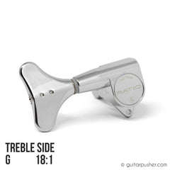 Graphtech Single Ratio Tuner for Bass Modern Style Machine Head - Chrome - GuitarPusher