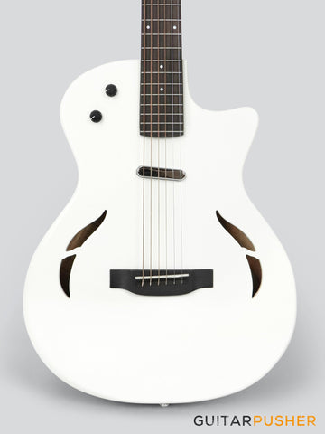 Tyma TE-1 Hollowbody Electric Guitar - White