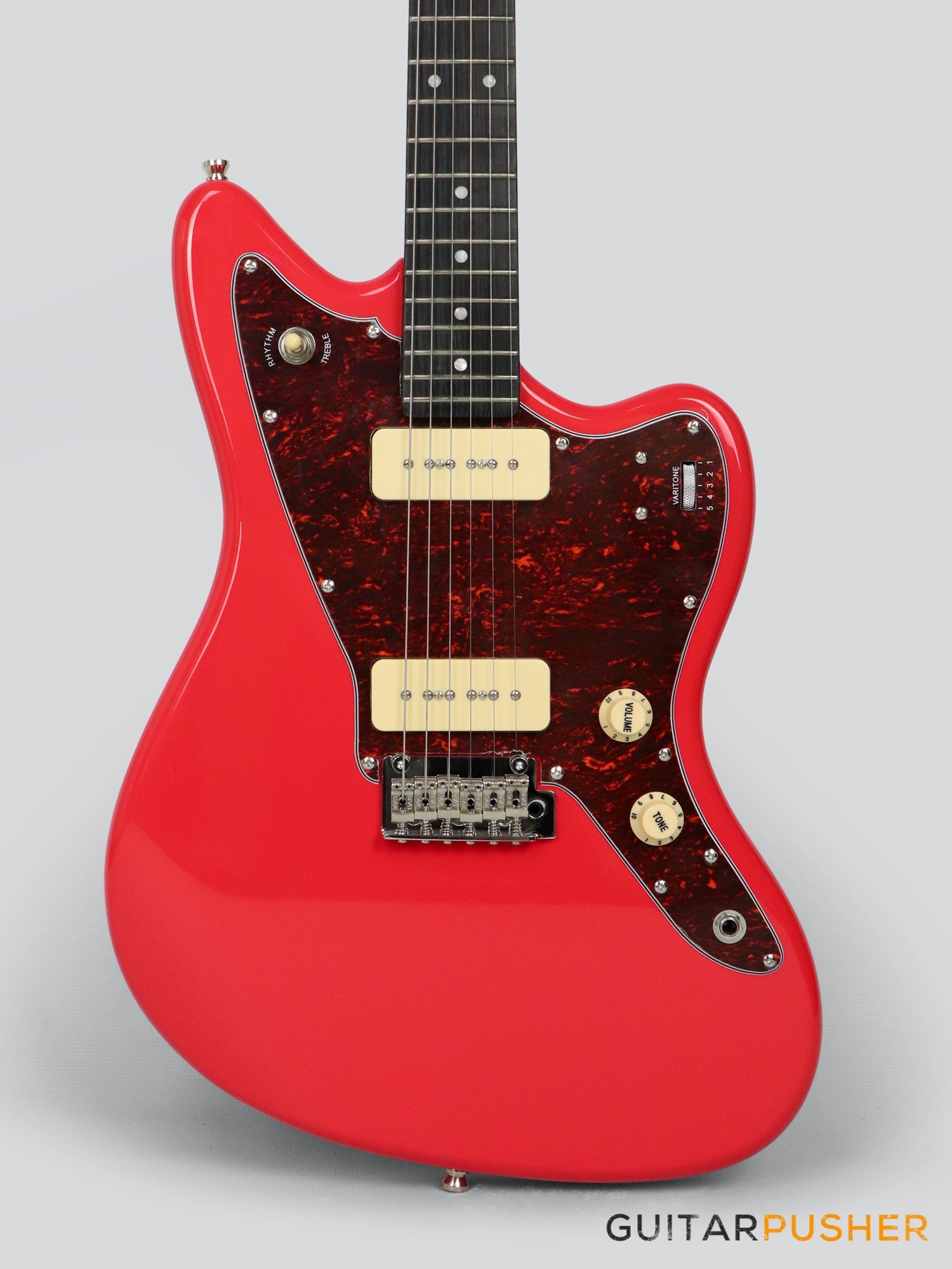 Tagima TW 61 JM Style Electric Guitar Fiesta Red GuitarPusher