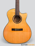 Tyma G-15E Solid Top Nylon Cutaway Auditorium Acoustic Guitar
