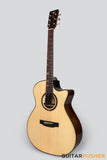 Tyma G-20 Solid Top Auditorium Acoustic-Electric Guitar Spruce/Rosewood - Natural