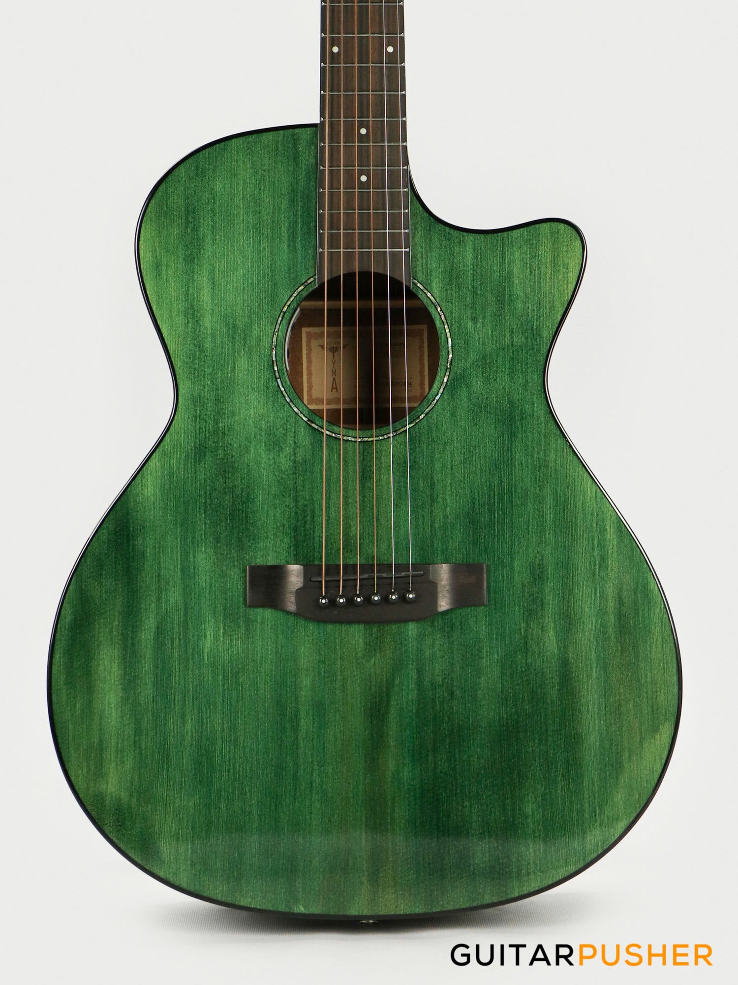 Green acoustic electric guitar deals