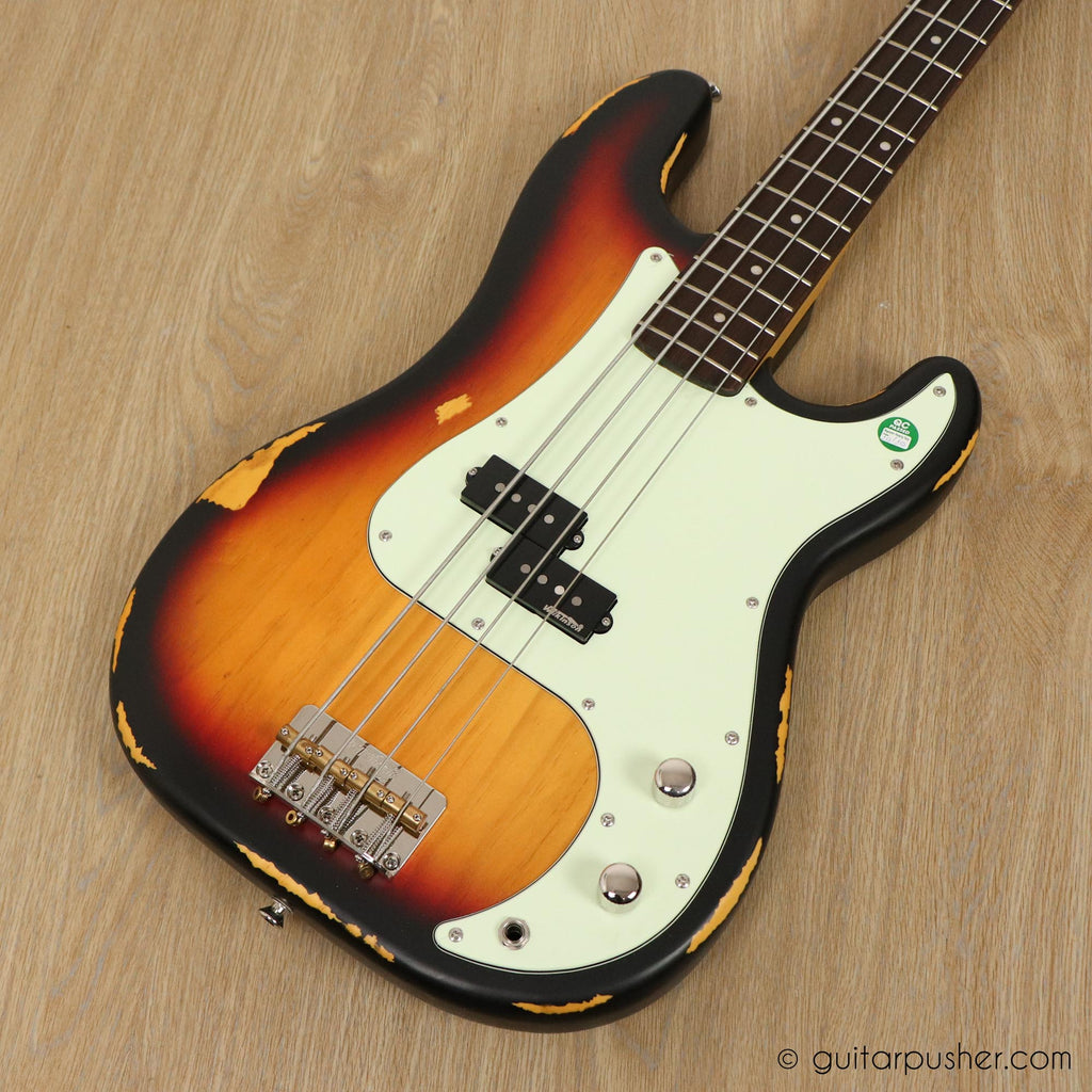 Vintage Icon V4 PB Bass - Vintage Sunburst – GuitarPusher