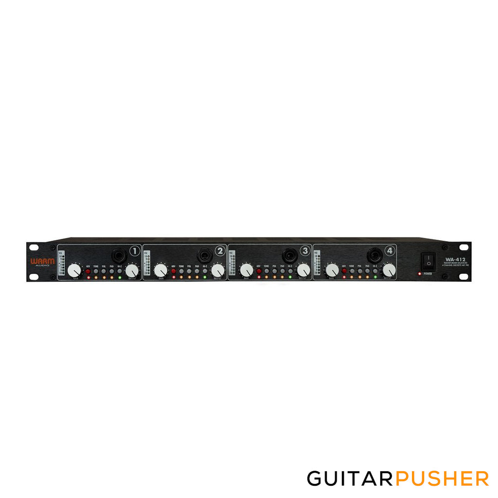 Warm Audio WA-412 Four Channel Mic Pre – GuitarPusher